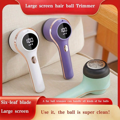 Sweater Shaver Electric Fabric Shaver Lint Collection Lint Remover For Clothes Model BB-001 With 3-Gear Mode USB Charging Cable & Detachable Battery