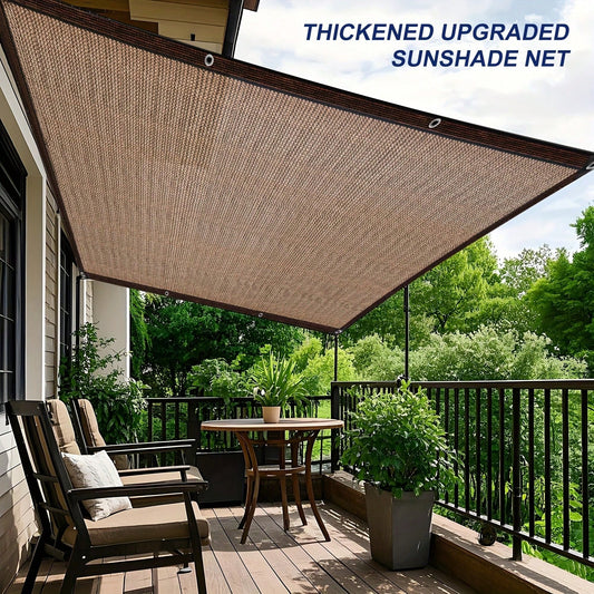 Multi-Size Sunshade Cloth 90% Coffee-Colored The Sunshade Net Is Suitable For Garden Terraces, Plant Sunshades, Greenhouses Outdoor Pavilions And Lawn Sunshades. The Sunshade Cloth Is Suitable For Dog Houses And Chicken Coops And Is Easier To Hang Up