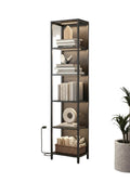 6-Tier LED Bookcase with Dimmable Lights | Steel Frame Display Shelf – MIRA