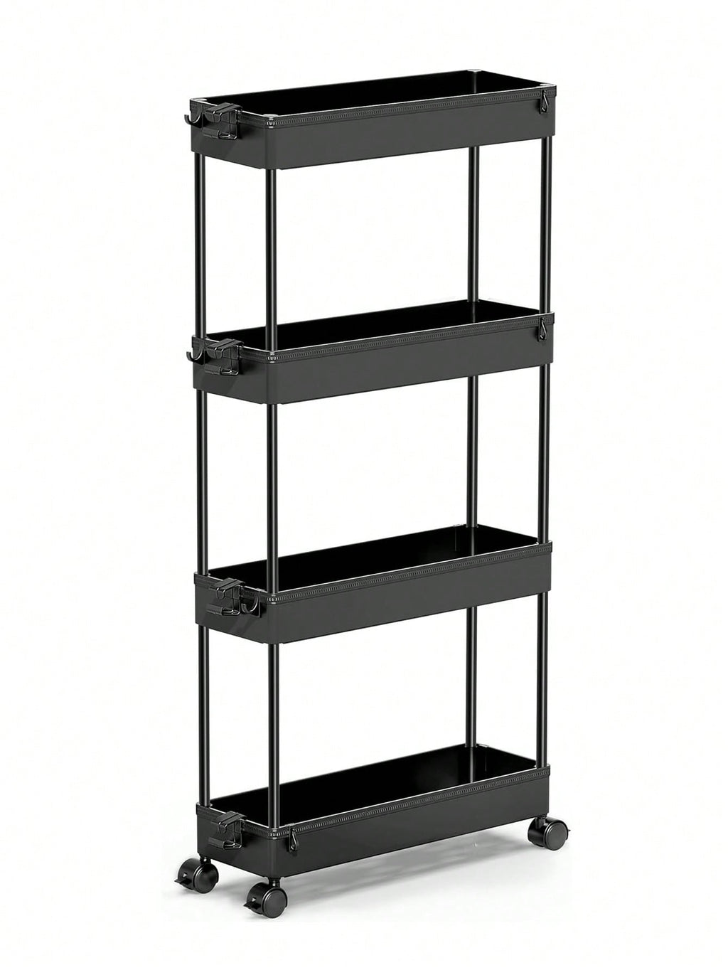 4-Tier Slim Rolling Storage Cart