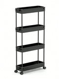 4-Tier Slim Rolling Storage Cart