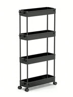 4-Tier Slim Rolling Storage Cart