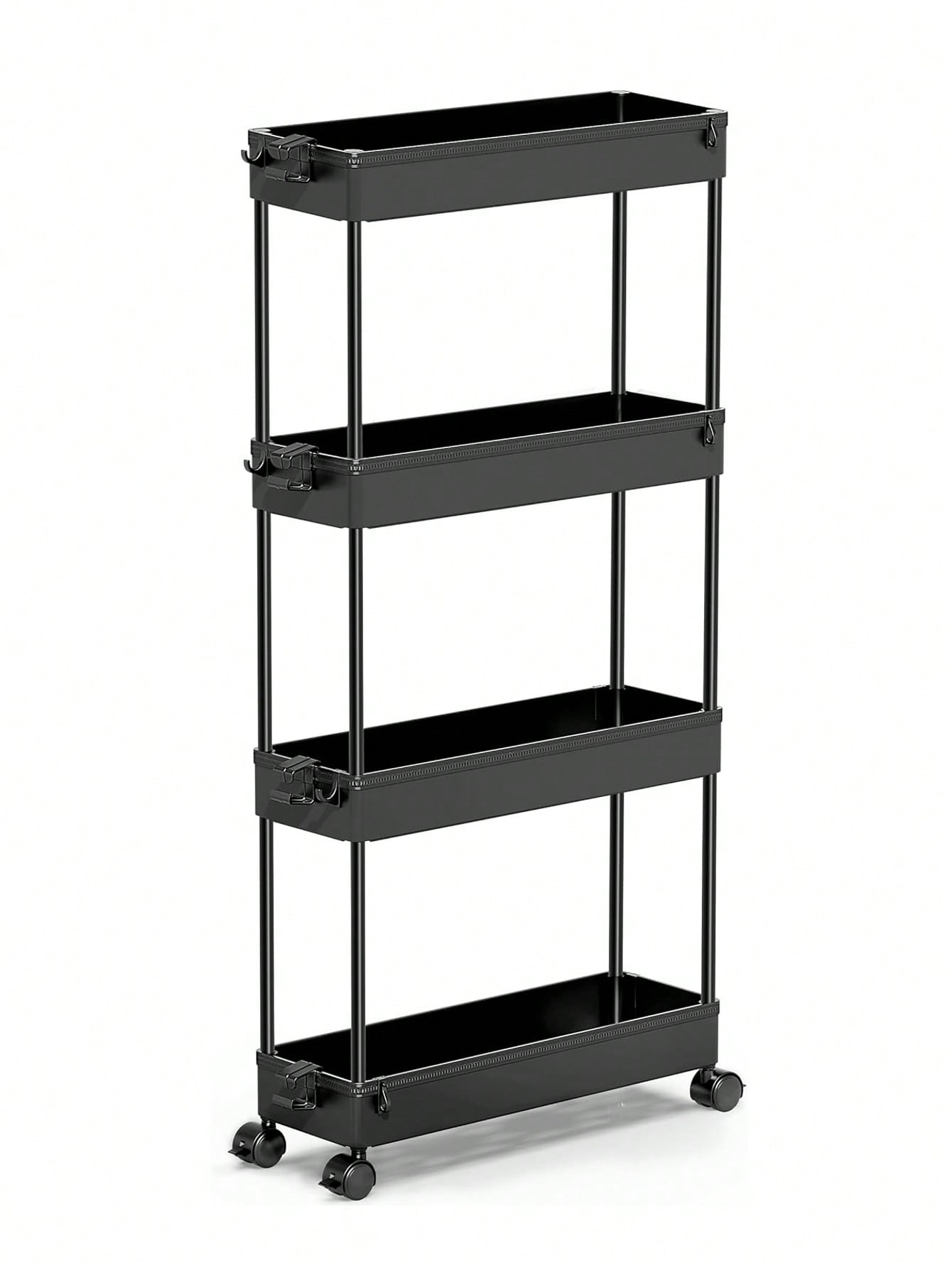 4-Tier Slim Rolling Storage Cart
