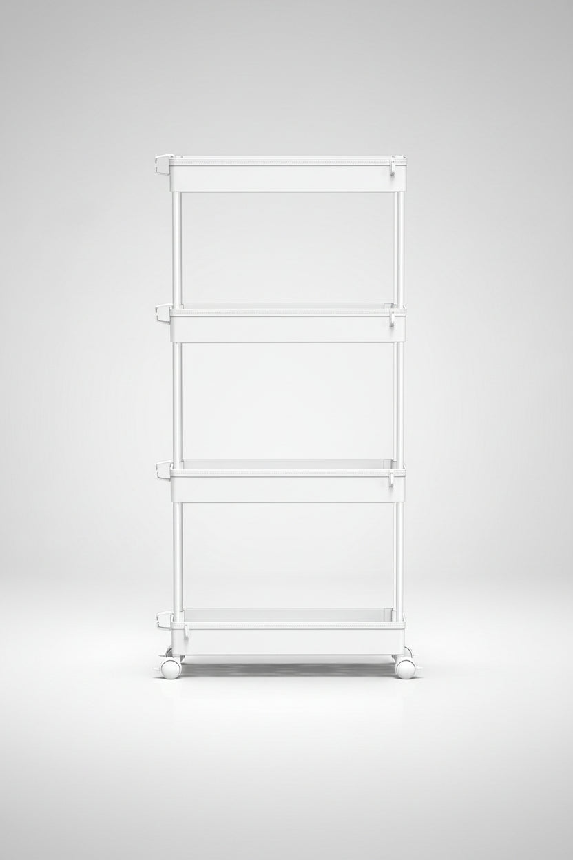 4-Tier Slim Rolling Storage Cart
