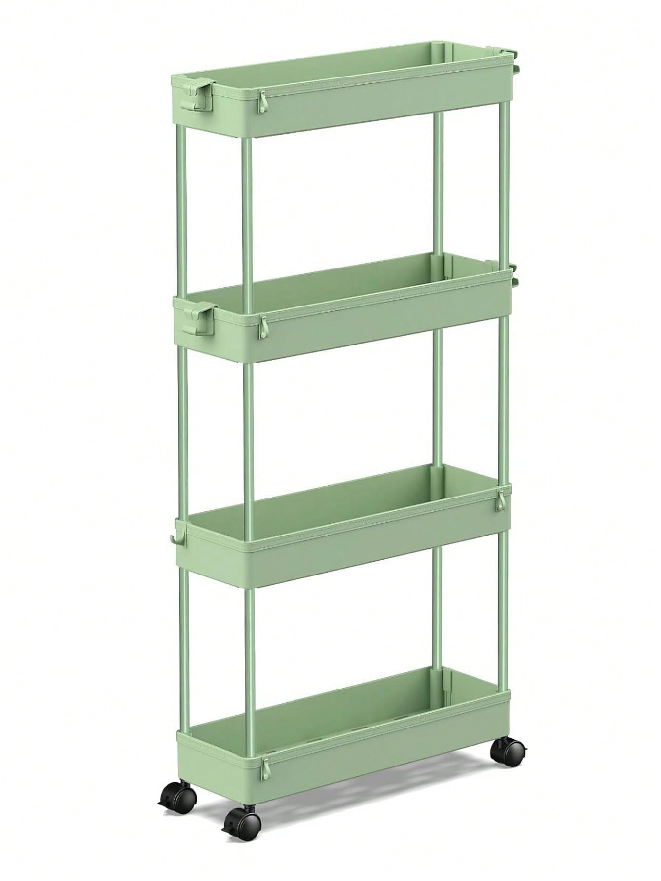 4-Tier Slim Rolling Storage Cart