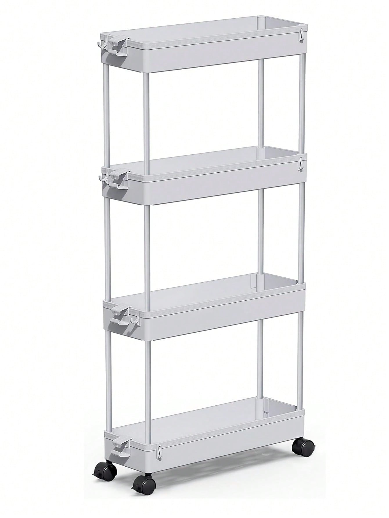 4-Tier Slim Rolling Storage Cart