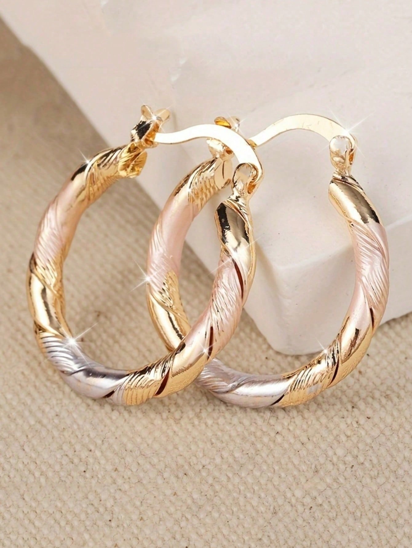 14K Gold Plated Boho Circular Earrings – Vintage Women's Jewelry | MIRA