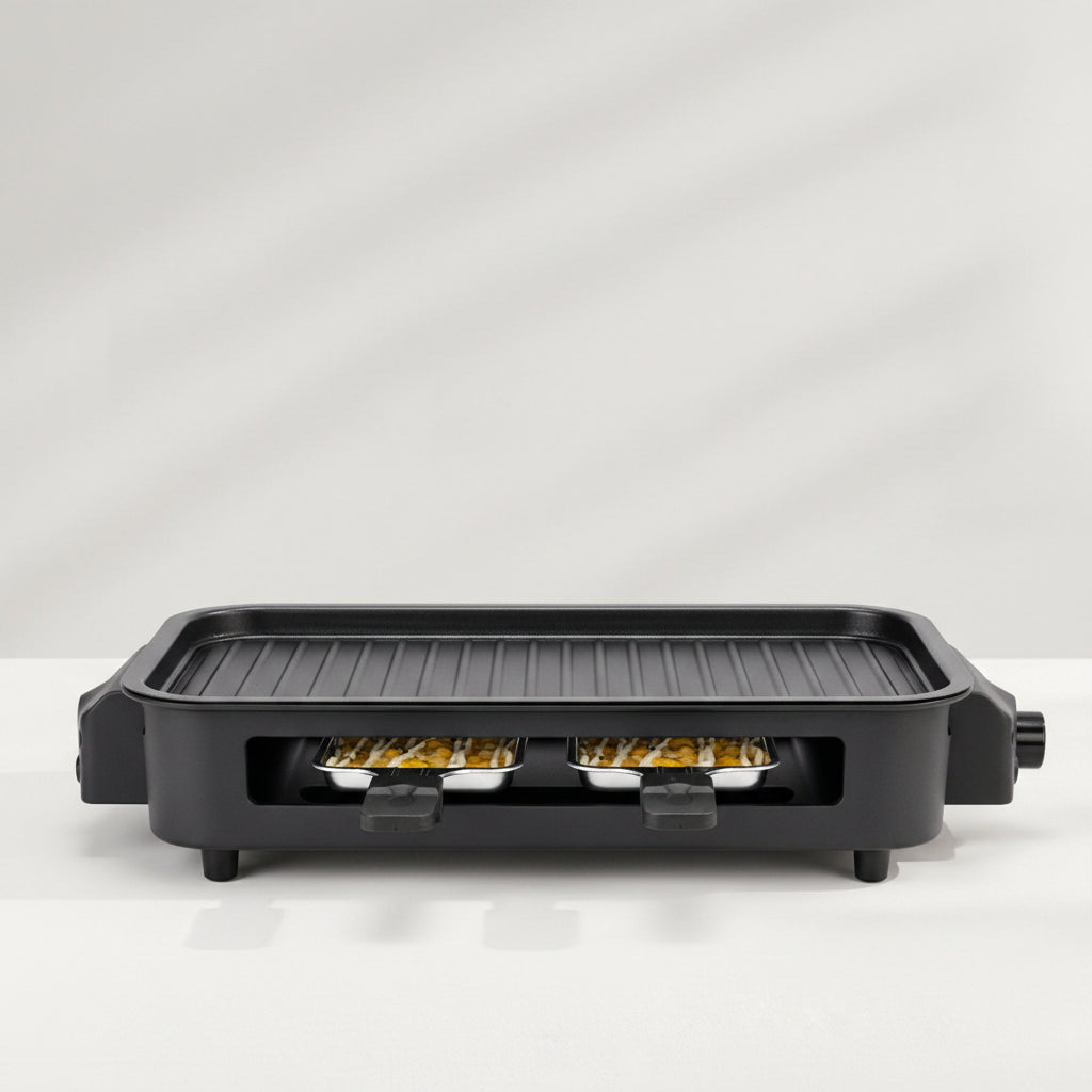 2-in-1 Electric Indoor Grill & Griddle | 1500W Non-Stick Removable Plates – MIRA