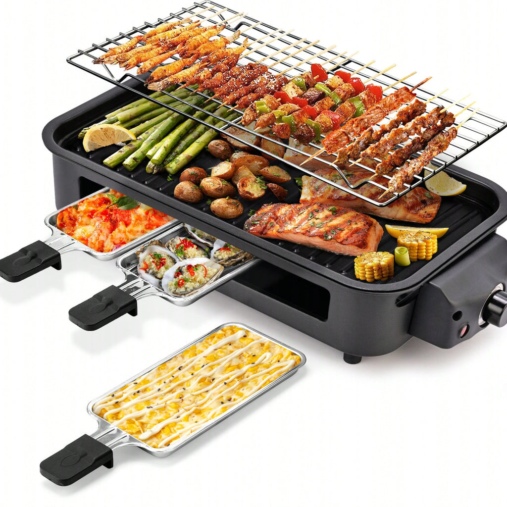 2-in-1 Electric Indoor Grill & Griddle | 1500W Non-Stick Removable Plates – MIRA