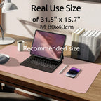 PU Leather Desk Pad Protector – Large Anti-Slip Mouse Pad & Desk Mat | MIRA