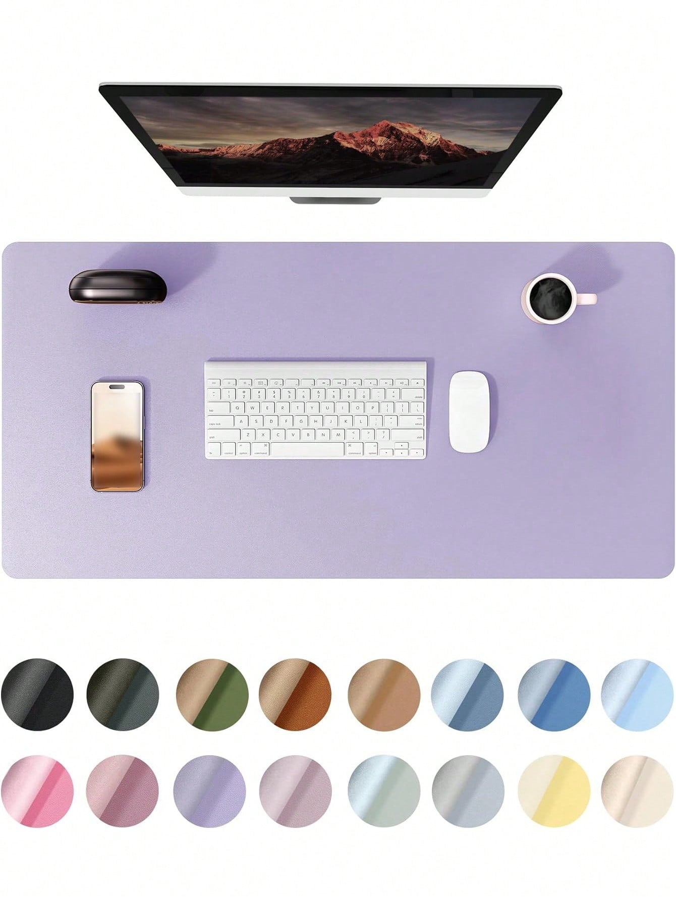 PU Leather Desk Pad Protector – Large Anti-Slip Mouse Pad & Desk Mat | MIRA