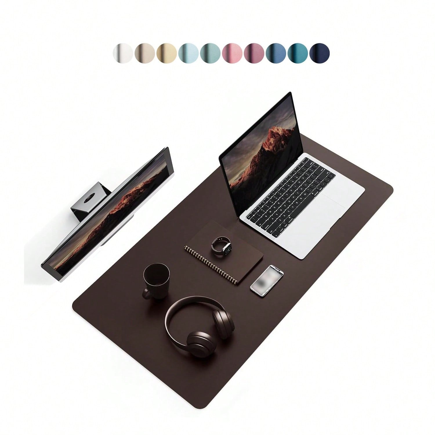 PU Leather Desk Pad Protector – Large Anti-Slip Mouse Pad & Desk Mat | MIRA