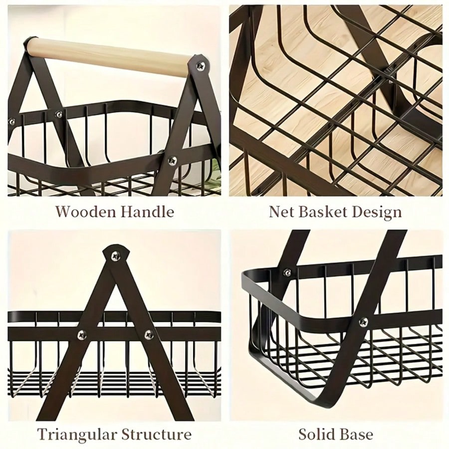 3-Tier Fruit Basket & Kitchen Storage Rack | Space-Saving Shelf | MIRA