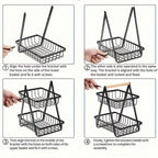 3-Tier Fruit Basket & Kitchen Storage Rack | Space-Saving Shelf | MIRA