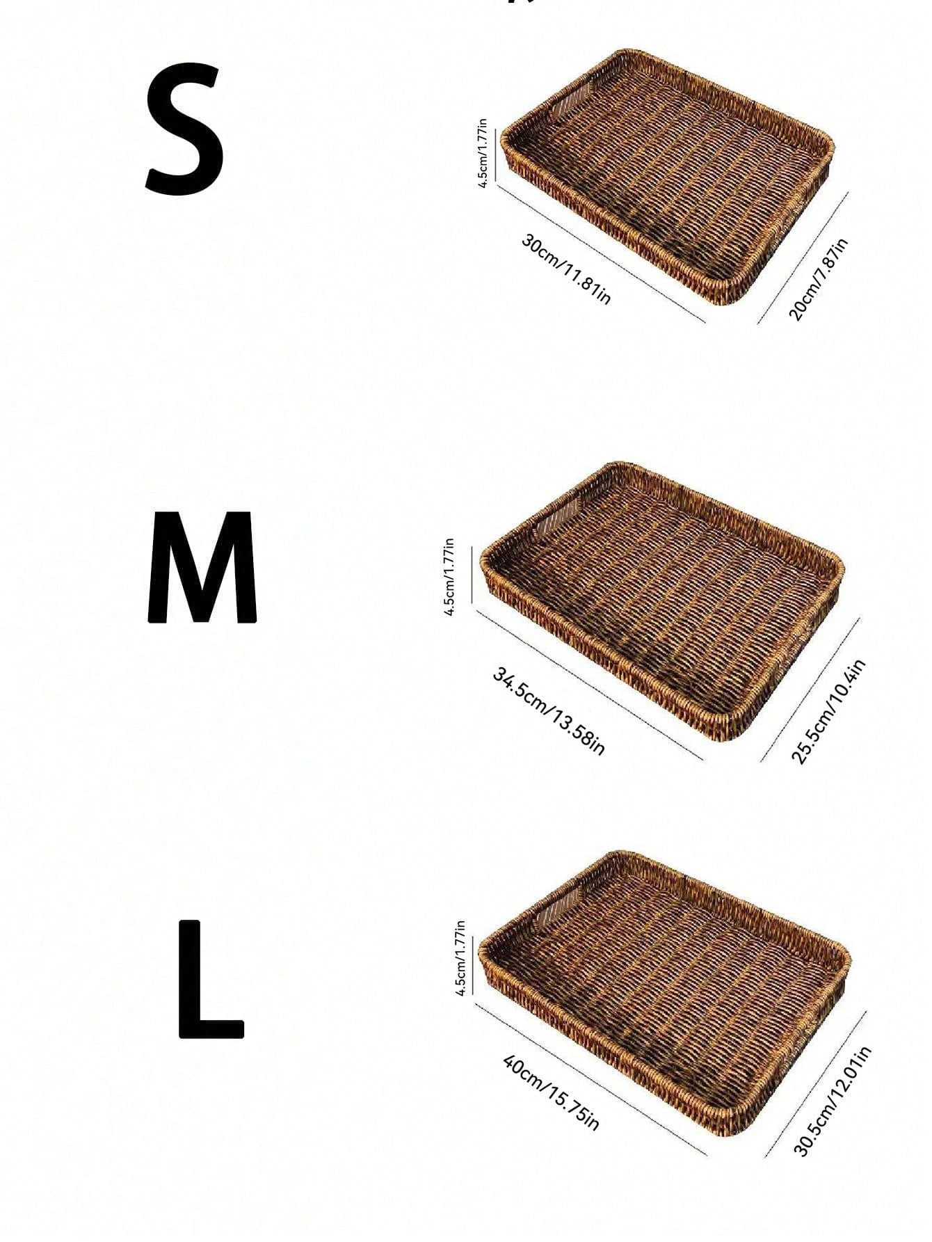 Vintage Woven Trays with Handles | Bread & Storage Baskets | MIRA
