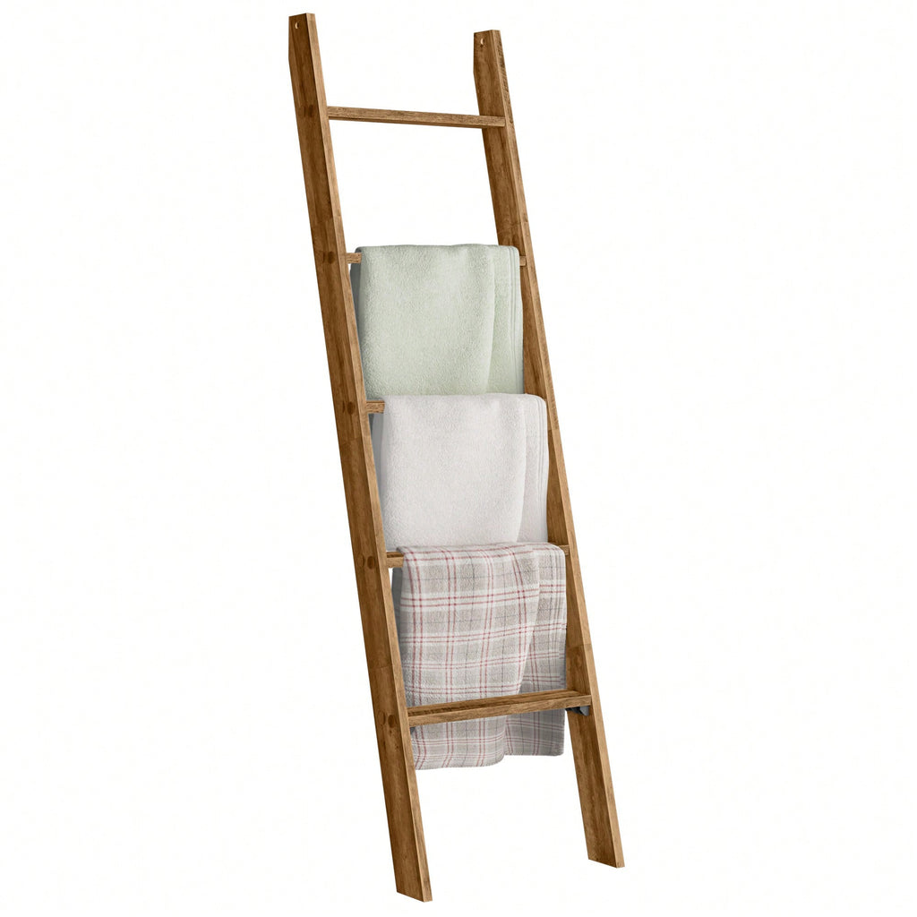 5-Tier Farmhouse Blanket Ladder | Decorative Ladder Shelf for Living Room – MIRA