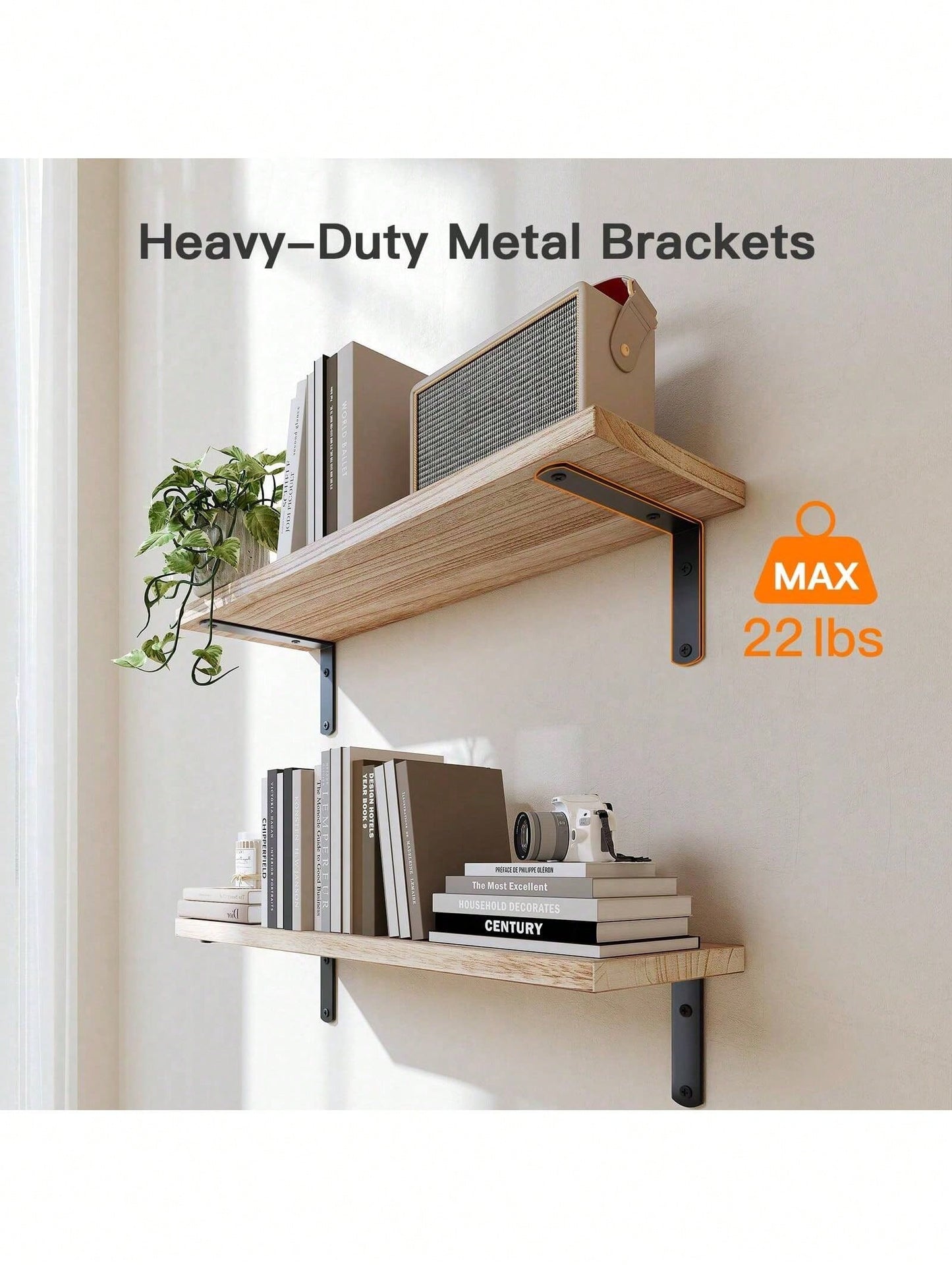 Bathroom Shelves Over Toilet - Wall Mounted Floating Shelves Toilet Paper Storage Small Farmhouse Decor Shelf 16 Inch.
