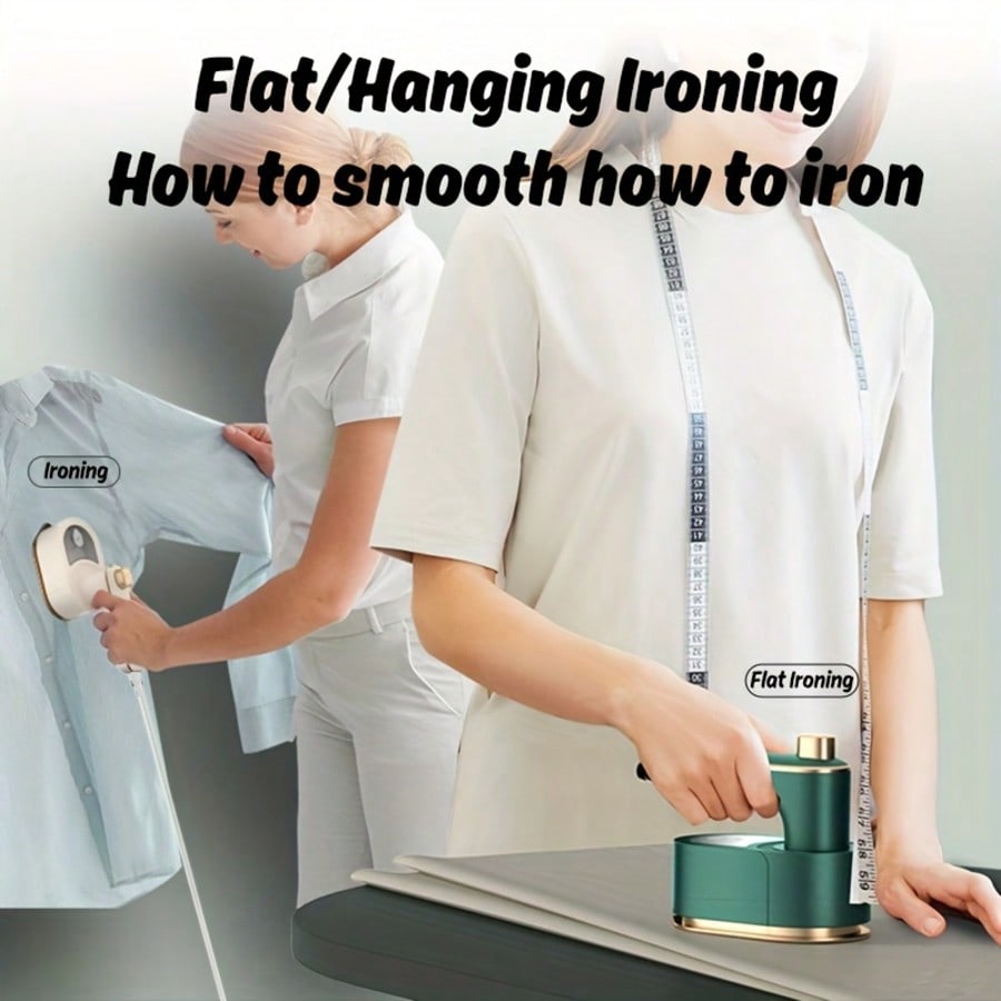 3-In-1 Mini Steam Iron – Portable, Foldable, Handheld Wrinkle Remover With Flat/Hanging Ironing Modes, 110V US Plug, Designed For Travel And Home Use, Portable Steam Iron | Foldable Steam Iron | Multi-Purpose Iron