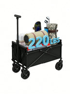 Heavy-Duty Folding Cart | 220 lb Capacity | Camping, Beach & Garden | MIRA