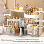 Cosmetic Storage Box with Drawers & Mirror – Makeup Organizer | MIRA
