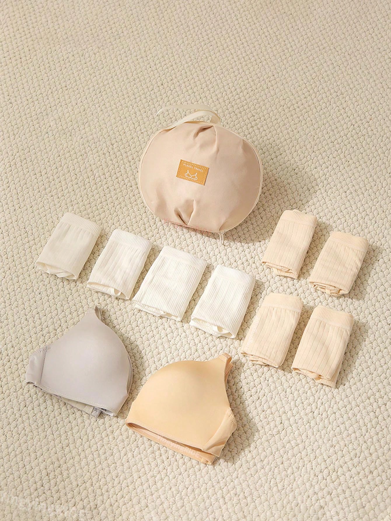 1pc Honey Girl Style Bra Storage Bag, Lightweight And Easy To Carry, Ideal For Travel And Home Organization, Travel Essentials, Portable, Durable