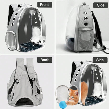 Cat Backpack, Pet Bubble Backpack, Pet Capsule Backpack, Small Space Pet Travel Bag, Waterproof And Breathable Pet Harness Approved By The Airline, Suitable For Travel, Hiking, Walking And Outdoor Use