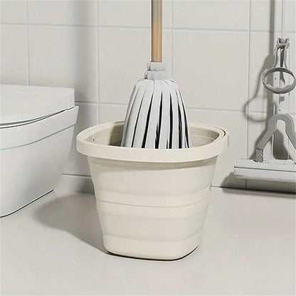 Portable Folding Bucket Thickened Handheld Plastic Bucket Car Home Dormitory Travel Outdoor Fishing Camping Equipment