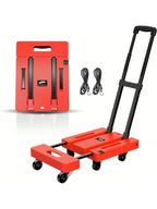 Folding Hand Truck | 500 lb Heavy-Duty 6-Wheel Utility Dolly Cart – MIRA