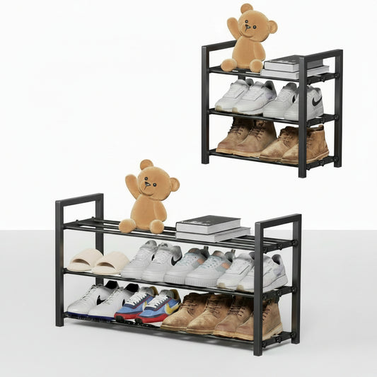 Expandable 2-Tier Shoe Rack Organizer