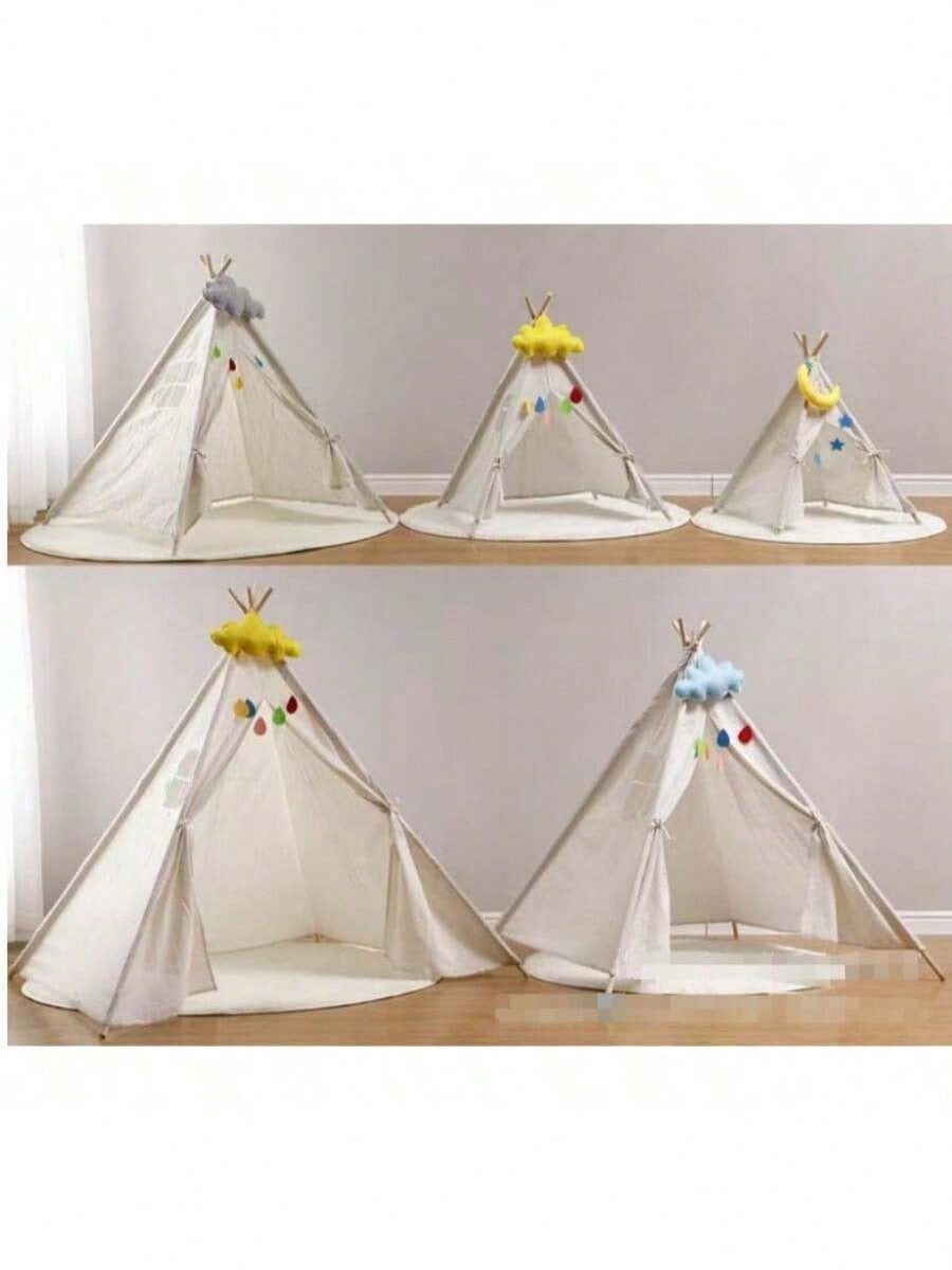 1PC White Tent Portable Tent Indoor Tipi Teepee Outdoor Camping Tent