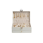 3-Layer Jewelry Box with Drawer | Velvet Lockable Organizer for Women – MIRA