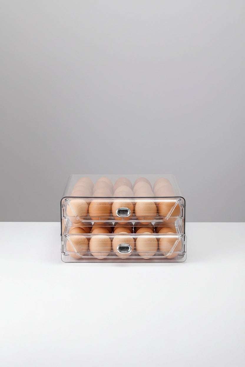 Space-Saving Refrigerator Egg Storage Box