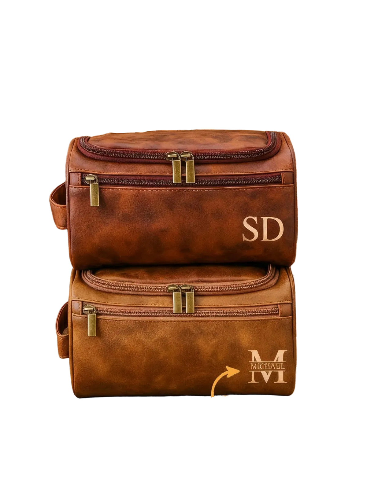 Men's Leather Toiletry Bag – Travel Organizer & Groomsman Gift | MIRA