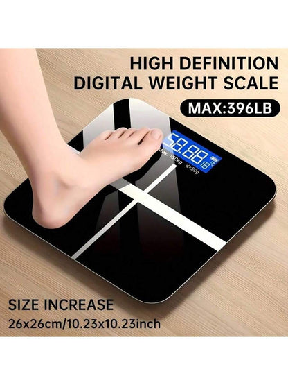Multi-Function Smart Body Fat And Weight Scale, Bathroom Digital Scale With Tempered Glass Wide Platform, Precise & , Large Digits, Easy-Read Electronic Scale, LCD Display, 390lbs Capacity Bathroom Weight Scale, Suitable For Home, Fitness, Outdoor