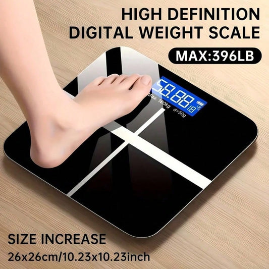 Multi-Function Smart Body Fat And Weight Scale, Bathroom Digital Scale With Tempered Glass Wide Platform, Precise & , Large Digits, Easy-Read Electronic Scale, LCD Display, 390lbs Capacity Bathroom Weight Scale, Suitable For Home, Fitness, Outdoor