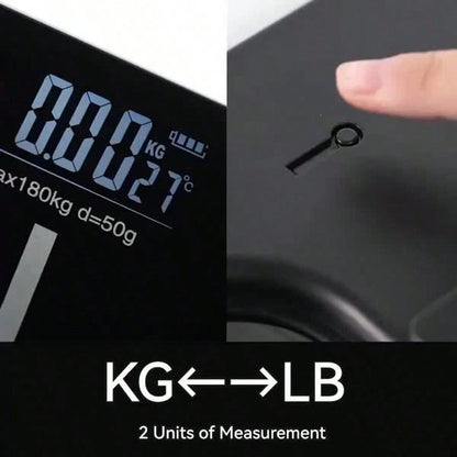 Multi-Function Smart Body Fat And Weight Scale, Bathroom Digital Scale With Tempered Glass Wide Platform, Precise & , Large Digits, Easy-Read Electronic Scale, LCD Display, 390lbs Capacity Bathroom Weight Scale, Suitable For Home, Fitness, Outdoor