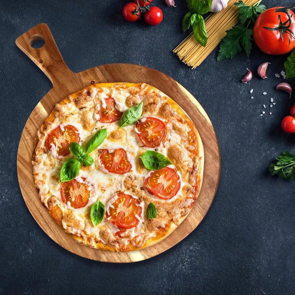 Wooden Pizza Board & Charcuterie Board – Large Wood Cutting Board | MIRA