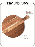 Wooden Pizza Board & Charcuterie Board – Large Wood Cutting Board | MIRA