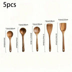 Wooden Spoons Set of 5 with Box – Heat-Resistant Kitchen Utensils | MIRA