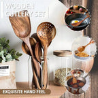 Wooden Spoons Set of 5 with Box – Heat-Resistant Kitchen Utensils | MIRA