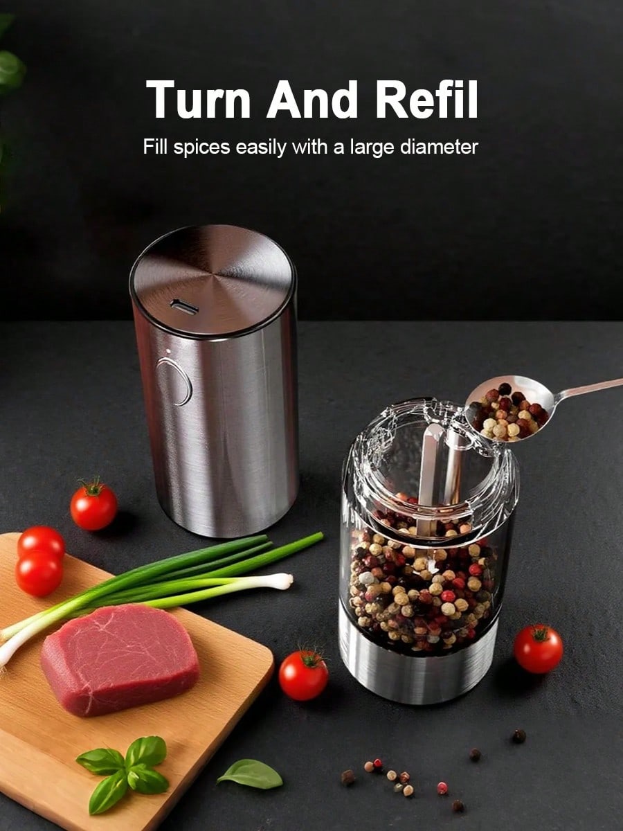 Electric Salt & Pepper Grinder Set USB Rechargeable – 2-Piece | MIRA