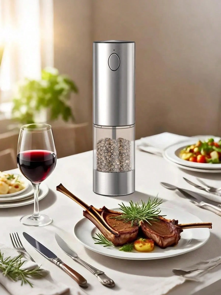 Electric Salt & Pepper Grinder Set USB Rechargeable – 2-Piece | MIRA