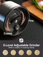 Electric Salt & Pepper Grinder Set USB Rechargeable – 2-Piece | MIRA