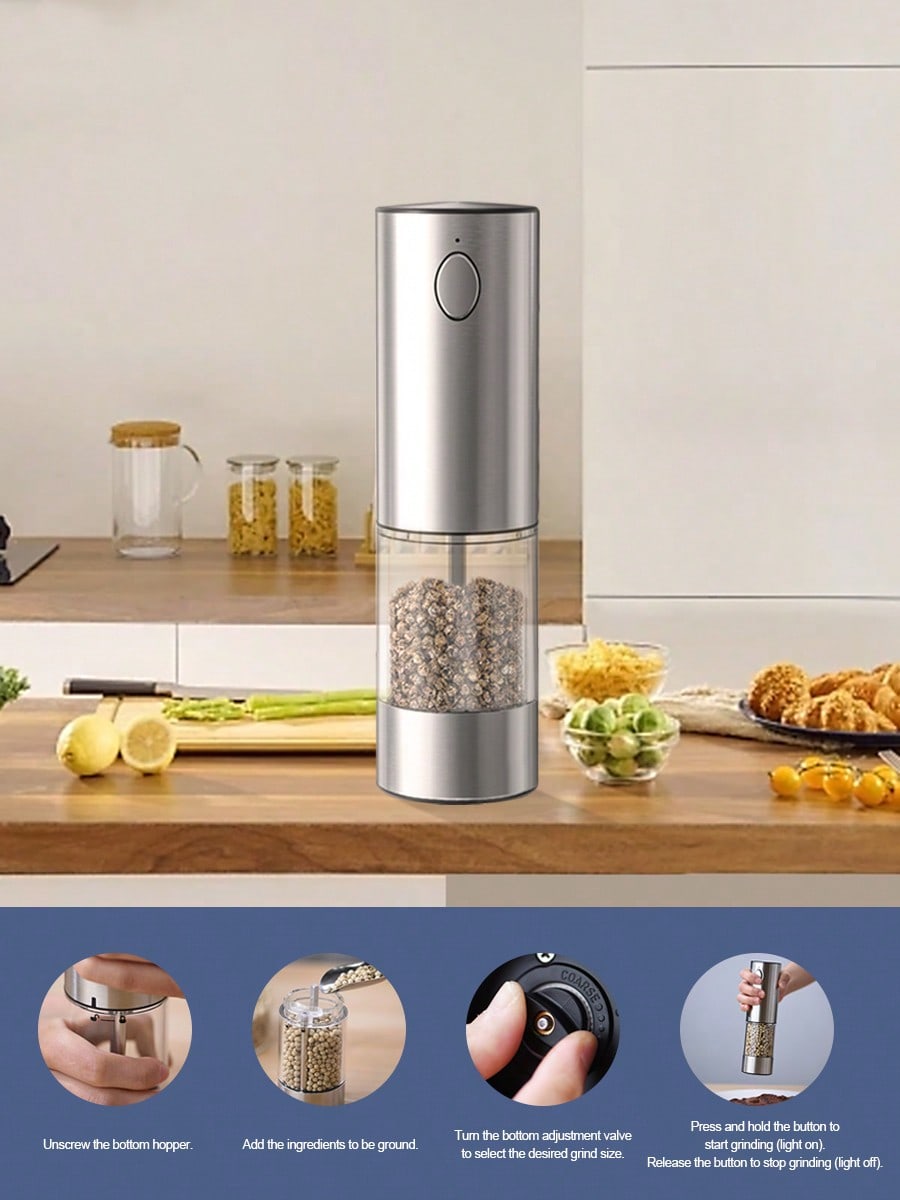 Electric Salt & Pepper Grinder Set USB Rechargeable – 2-Piece | MIRA