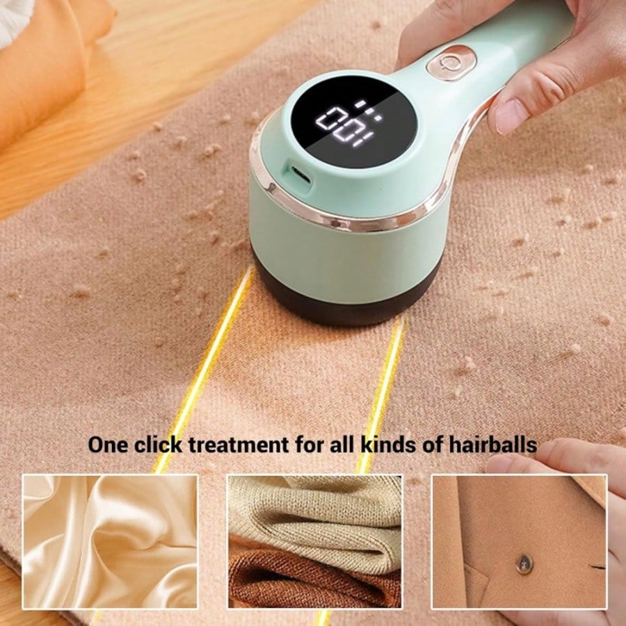 Sweater Shaver Electric Fabric Shaver Lint Collection Lint Remover For Clothes Model BB-001 With 3-Gear Mode USB Charging Cable & Detachable Battery