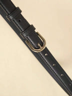 Fashion Metal Buckle Thin Belt – Adjustable Versatile Belt for Women | MIRA