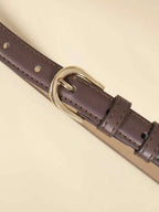 Fashion Metal Buckle Thin Belt – Adjustable Versatile Belt for Women | MIRA