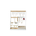 4-Tier Jewelry Stand Holder with Ring Tray | 10 Hooks Necklace Organizer – MIRA