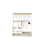 4-Tier Jewelry Stand Holder with Ring Tray | 10 Hooks Necklace Organizer – MIRA