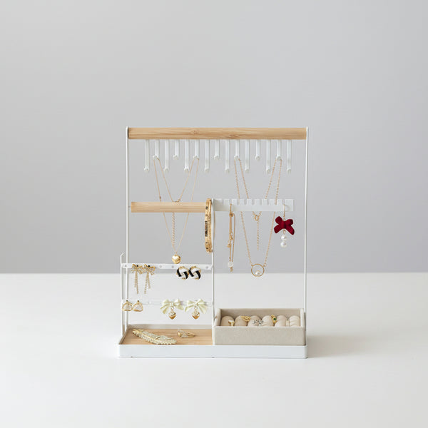 4-Tier Jewelry Stand Holder with Ring Tray